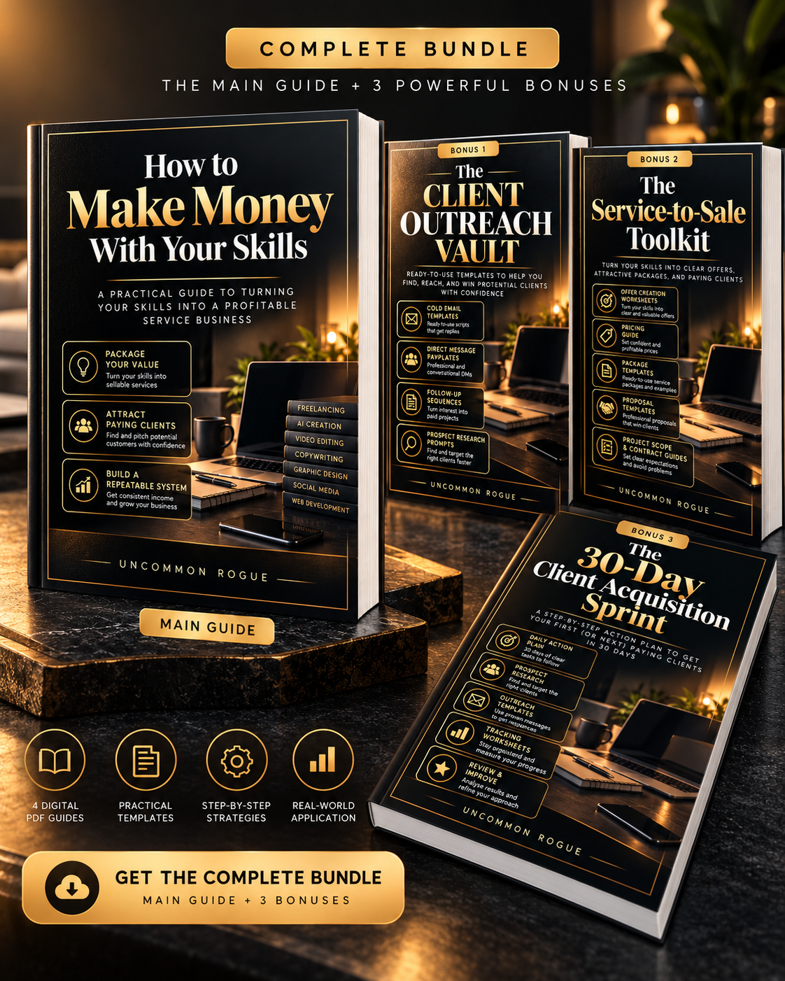 How to Make Money With Your Skills guide with all three bonuses